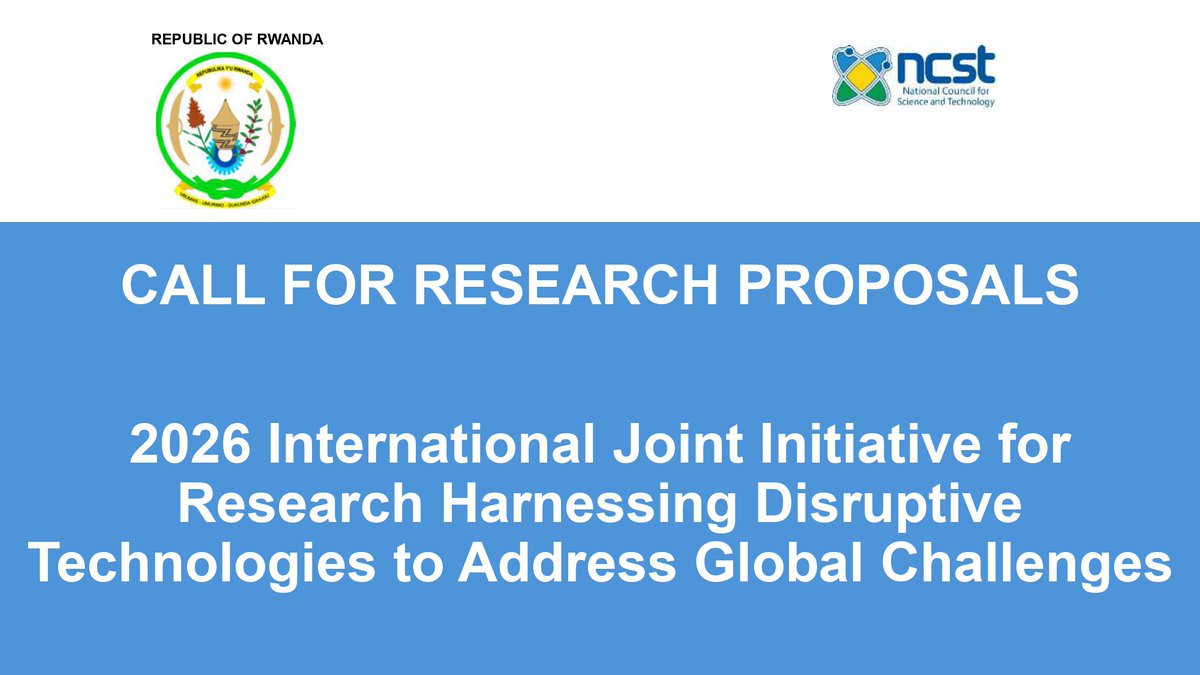 National Council for Science and Technology (NCST) tweet media