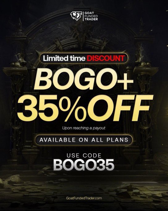 Prop firms will keep changing the game for a lot of traders.. 

Access to bigger capital
easiest way to scale up as a trader in 2026

Take advantage of the <a href="/GoatFunded/">Goat Funded Trader</a> Bogo discount👇

✅Buy one 2-Step Goat Challenge,

get one FREE after your first payout

PLUS 35% OFF on all
