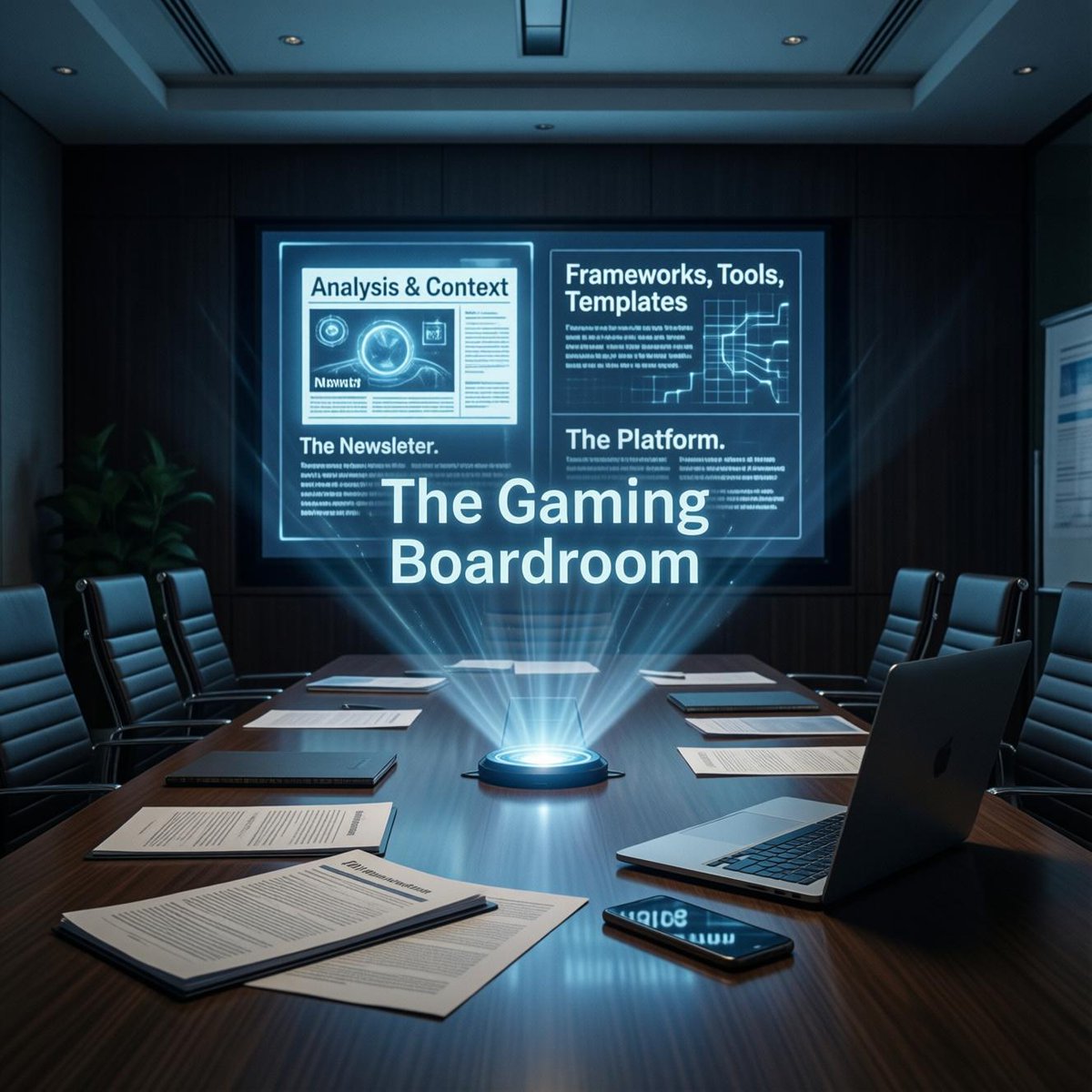 katec200's tweet photo. If someone asked what The Gaming Boardroom does, could you answer in 30 seconds?

TGB has two parts:
Newsletter = what to think about.
Platform = how to act on it.

If you only have one, you are missing the point.

Access the platform: https://t.co/ZghHxu5pfB https://t.co/uaJ5kfPJaa