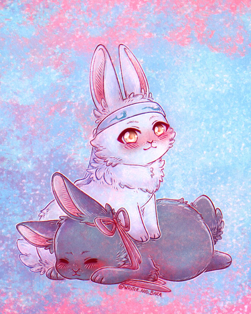 writerandbaka's tweet photo. 🐇The Bunnies🐇
For this Valentine's Month, I think I'd like to doodle something from MXTX's novels... So I'll start with the first couple I read about, and I hope to be able to do the other two very soon eheh 💕
#WangXian #MDZS #WeiWuxian #LanWangji #modaozushi https://t.co/hnVQgPj7FZ