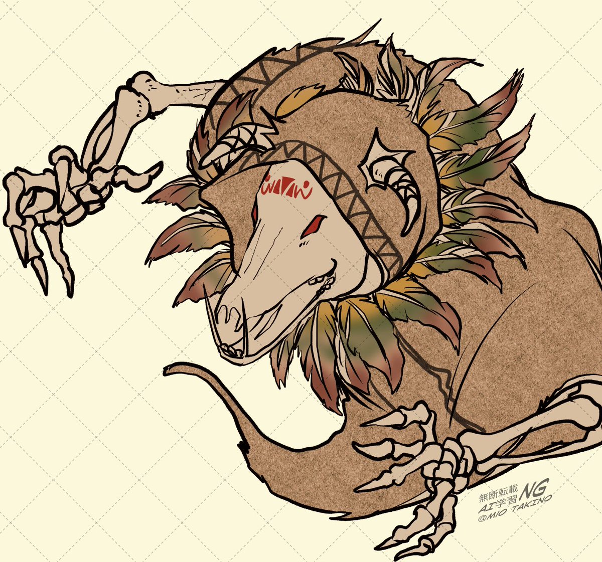 久々にチェド☠️を描いていたけれど、初登場の時って首飾りの羽根って色つけてなかったんだ😇←色々設定忘れてる
あと2ページだけど、めんどくさい山賊たちをいっぱい描かねばならぬ😇
今日は仕事で疲れたのではよ寝ます😪ぐぅ 