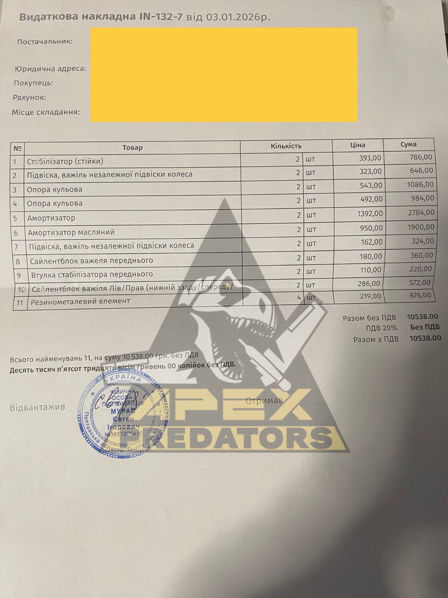 suprxterminator's tweet photo. Висловлюємо щиру подяку всім донатерам за фінансову підтримку в ремонті службового автомобіля Volkswagen Transporter T4 підрозділу APEX PREDATORS — завдяки вашій допомозі транспортний засіб відновлено, що безпосередньо підвищило мобільність, оперативність https://t.co/vCvcdwtf5x