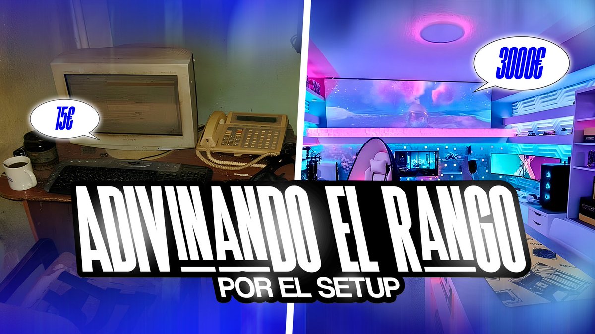¿Tienes un buen SET-UP pero un mal RANGO? ¿O al revés…? 🧐

Si es así, deja que lo adivinen nuestros CC's dejando una foto de tu SET-UP en el formulario 📋 

🔗 forms.gle/VTvuCutXdmRcNJ…

#MásQueUnAlma 💙