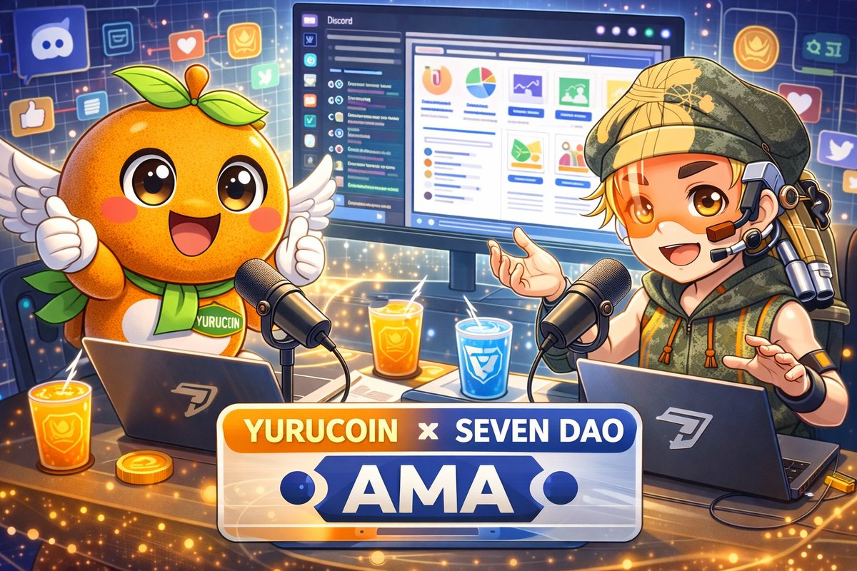 🎙 YURUCOIN Discord AMA 開催決定！

📅 2/6（金）20:00〜
👥  SEVEN DAO運営 ZM氏 (<a href="/sevenzmjp/">ZM🇯🇵🇲🇾</a> ) &amp;
        YURUCOIN運営陣(<a href="/yuru_coin/">yurucoin | ゆるコイン</a> ) 
📍 YURUCOIN公式Discord
今回はAMA形式で、画面共有ありでお話しします！
🔍 トピック予定
・自前ステーキングの最新状況