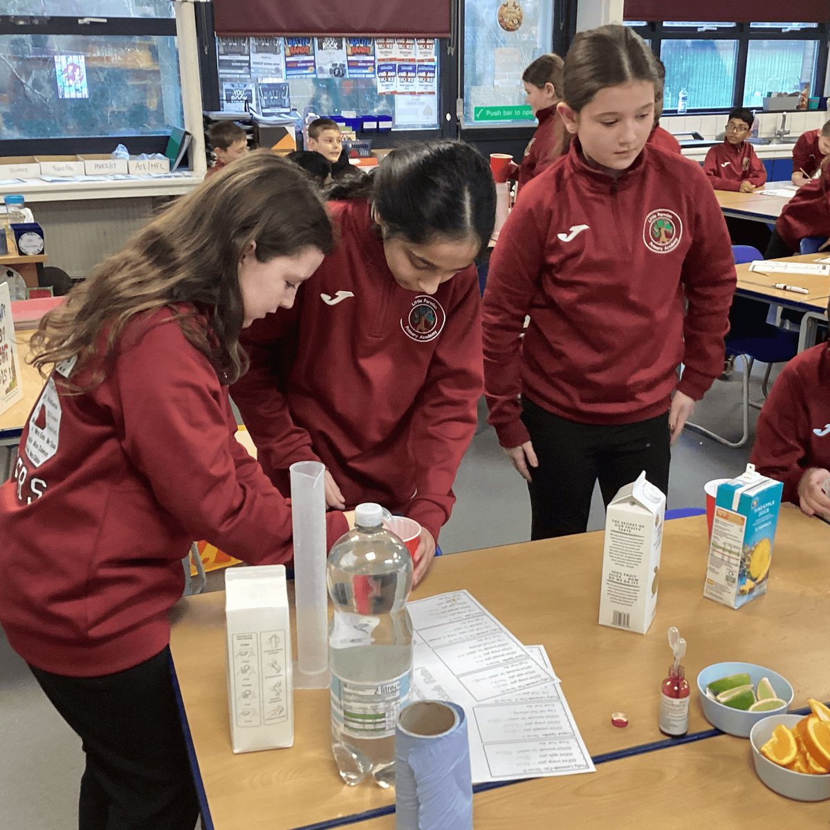 On Thursday 29th January, the children of Oak and Chestnut class Year 6 participated in a mocktail mixology class to put their ratio and proportion knowledge into practice . They had to use their recipes to calculate measurements for one drink.