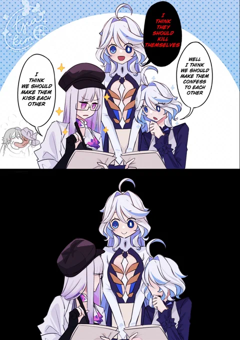 Creative Differences 🎭
#HonkaiStarRail #Nihilux #Genshin #Furina 