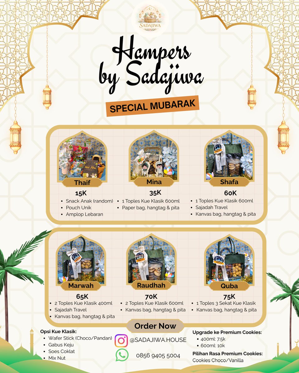 Raainaas's tweet photo. Hayooo siapa yang udah mulai cari cari hampers padahal puasa aja belum? Hihihi

Kali ini raainaas mau info nih kalau Sadajiwa udah open PO lagi loh untuk Hampers lebaran. Yuk diorder sebelum kehabisan kaya tahun lalu

Tags : wts wtb hampers lebaran ramadhan murah https://t.co/DfKriZMKYy