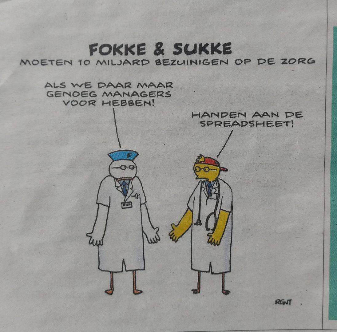 Fokke en Sukke... moeten van kabinet-Jetten 10 miljard bezuinigen op de zorg
#D66 #zorgeconomie #bureaucratie #zorgverzekeraars