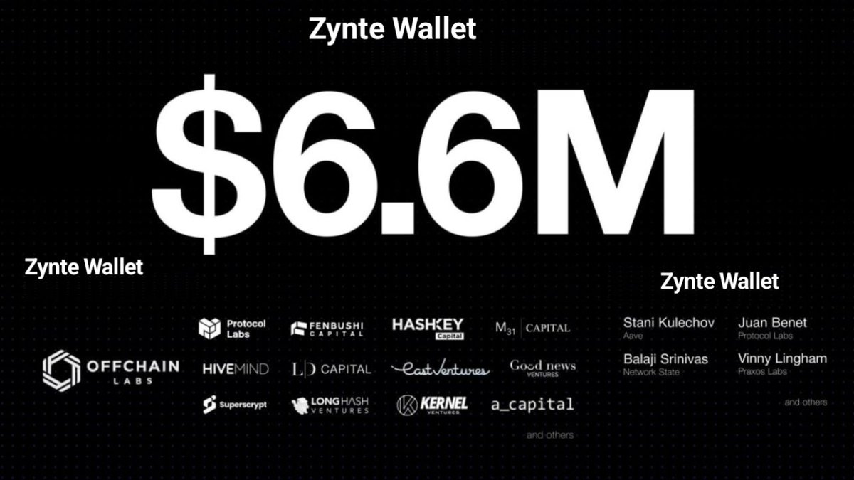 Zynte Wallet Total Funding Hits $6.6M
Zynte wallet is now backed by TON by Offchain Labs

Join :- t.me/ZynteWllet_bot
🎟 Code: 980604036
​#Solana #Airdrop #Zynte #Web3 #Crypto #FreeMoney #ton #czbnb