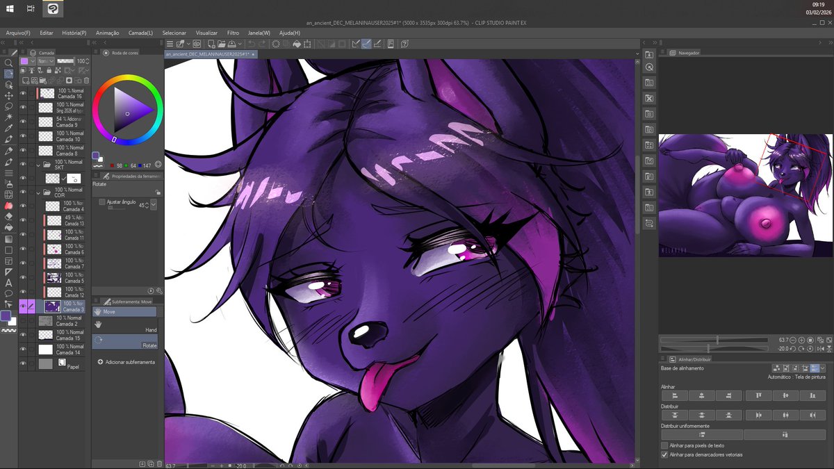 WIP!  

Yes, I'm still alive, I was just sick again, my back hasn't been helping me much T_T, I think I'll even change my character to a Cyberpunk Melanina u.u