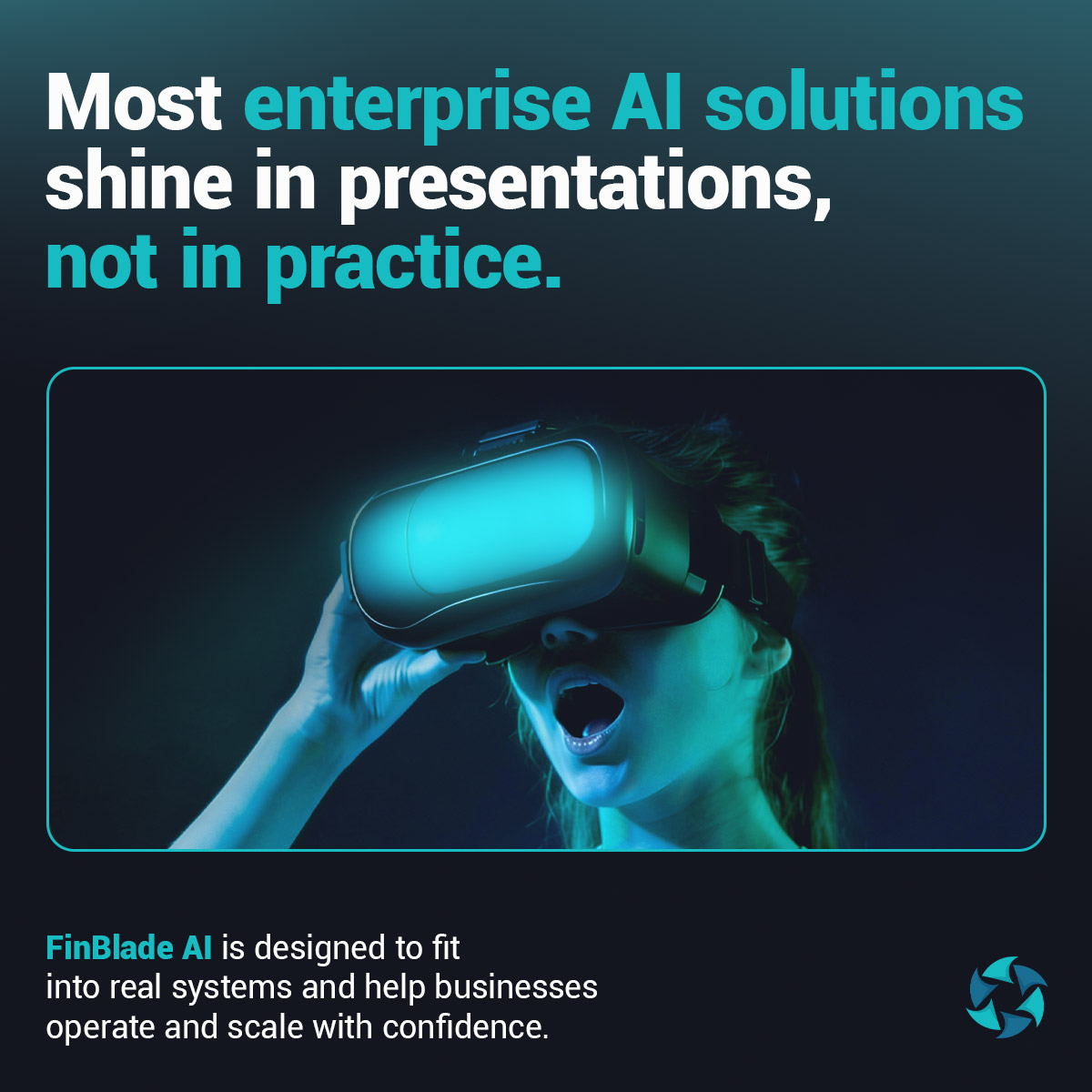 FinBladeAI's tweet photo. Most enterprise AI looks great in a demo.
The real challenge is scaling it securely, with real workflows and governance.

FinBlade AI is built for production, not pitches; secure, on-prem, and enterprise-ready.

Book a demo: https://t.co/BLZldeyAcx

#FinBladeAI #AI https://t.co/3khqpIz7Gj