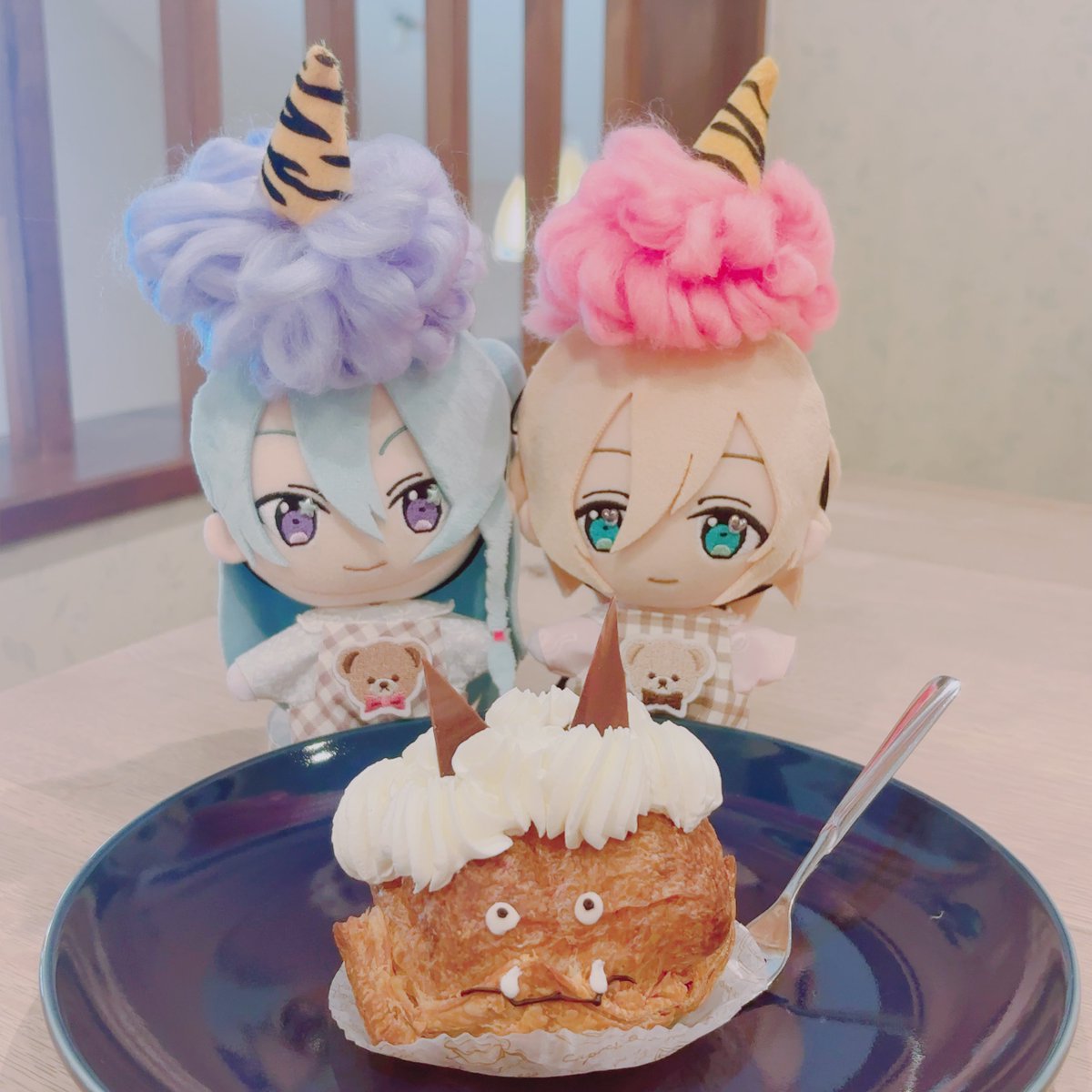 渉英ぬい、節分シュークリームだよ👹