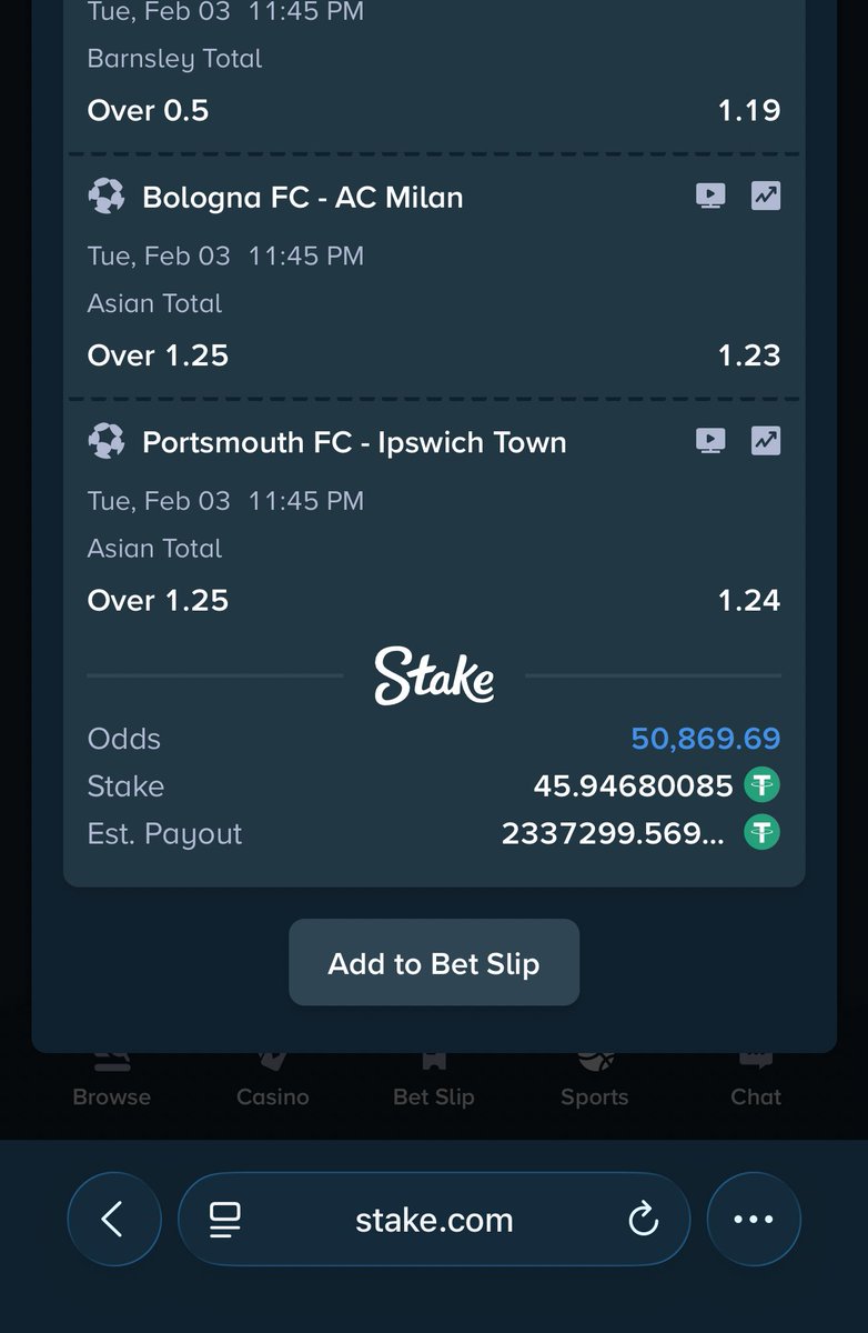 Mrbankstips's tweet image. Today tips on Stake 

51k odds to win $2.3M stake.com/sports/home?ii…

42 odds stake.com/sports/home?be…

22 odds stake.com/sports/home?be…

55 odds stake.com/sports/home?be…

275 odds stake.com/sports/home?be…

Register a stake account via stake.com/?c=f213c5ba25&amp;amp;…

Use welcome code ‘banks’…