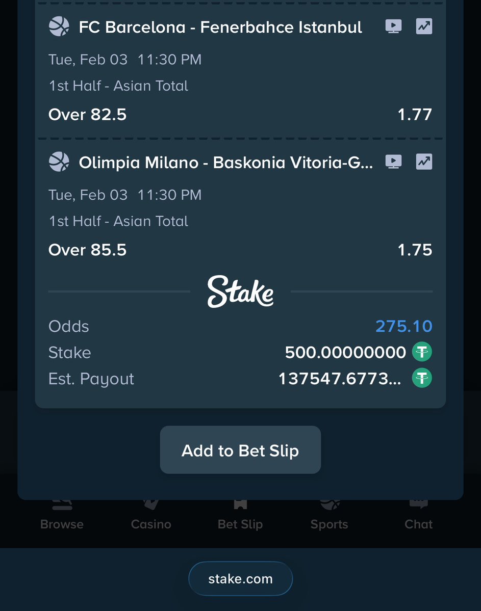 Mrbankstips's tweet image. Today tips on Stake 

51k odds to win $2.3M stake.com/sports/home?ii…

42 odds stake.com/sports/home?be…

22 odds stake.com/sports/home?be…

55 odds stake.com/sports/home?be…

275 odds stake.com/sports/home?be…

Register a stake account via stake.com/?c=f213c5ba25&amp;amp;…

Use welcome code ‘banks’…