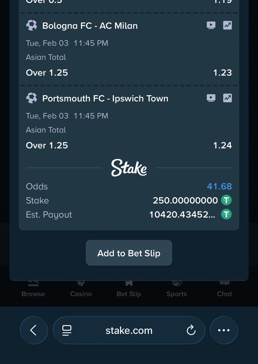 Mrbankstips's tweet image. Today tips on Stake 

51k odds to win $2.3M stake.com/sports/home?ii…

42 odds stake.com/sports/home?be…

22 odds stake.com/sports/home?be…

55 odds stake.com/sports/home?be…

275 odds stake.com/sports/home?be…

Register a stake account via stake.com/?c=f213c5ba25&amp;amp;…

Use welcome code ‘banks’…