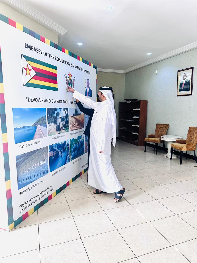 This morning i warmly welcomed the Ambassador of the State of Qatar to Rwanda H.E Mansoor Ali Al-Hajri who paid a courtesy call. We discussed  about cultural diplomacy, sports and tourism.
<a href="/MoFA_ZW/">Ministry of Foreign Affairs and Int Trade</a>