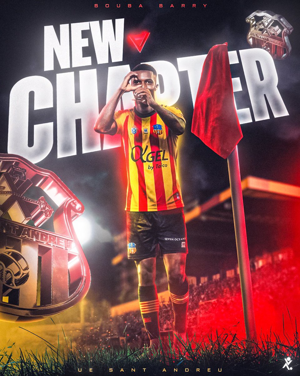 ‼️ 𝑵𝑬𝑾 𝑪𝑯𝑨𝑷𝑻𝑬𝑹 | 𝐁𝐨𝐮𝐛𝐚 𝐁𝐚𝐫𝐫𝐲 💛❤️

<a href="/barrybouba986/">Bouba Barry</a> elige acabar esta temporada en la <a href="/uesantandreu/">Unió Esportiva Sant Andreu</a>,  uno de los claros candidatos al ascenso. Con él ganan:

⚽ Gol
🔄 Versatilidad en la delantera
🚀 Desequilibrio y profundidad 
❤️ Trabajo y compromiso 

#UESA