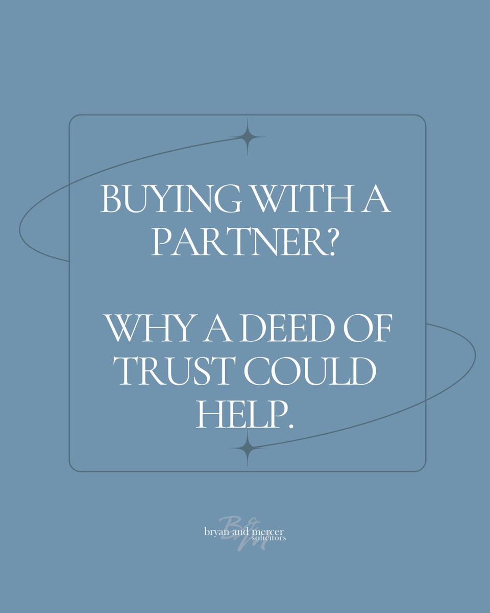 Buying a property with a partner? A Deed of Trust can record ownership shares and how proceeds are divided, helping avoid uncertainty if circumstances change.

#StAlbansSolicitors #StAlbansProperty #ConveyancingUK #HomeBuyingUK #PropertyLawUK