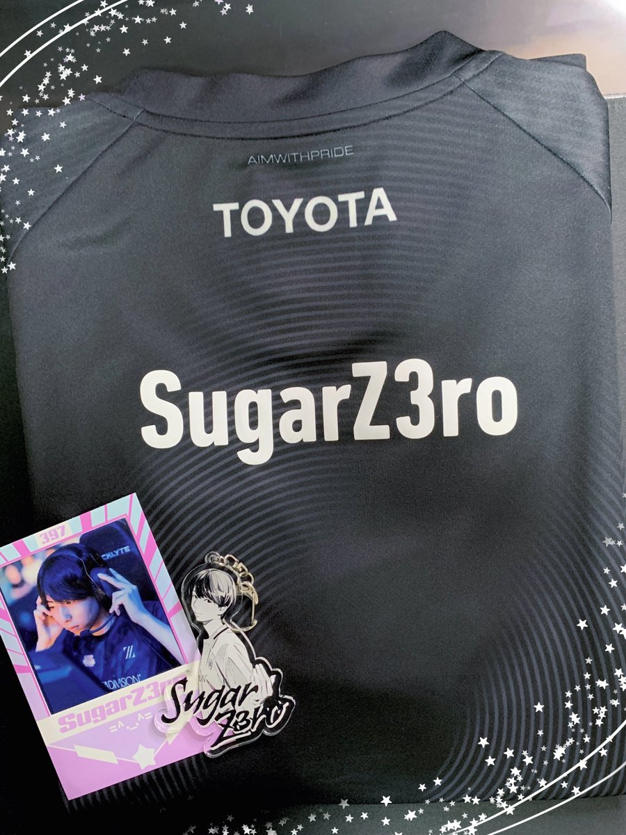 SugarZ3roの名前入り黒ユニ💫 このユニ着て次の試合も応援！👊 #ZETAWIN