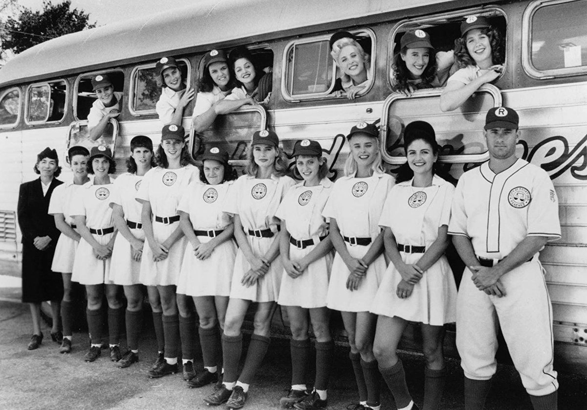 FilmPhonic's tweet image. #TriviaTuesday: All the actresses in 1992's 'A League of Their Own' were accomplished baseball players by the time the filming started and few required stunt doubles, while Geena Davis had to catch up quickly when she replaced Debra Winger as the lead days before filming began.
