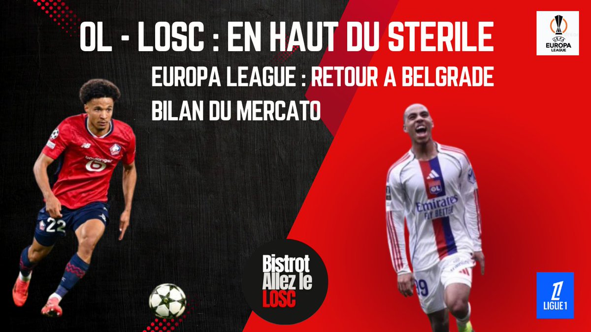 🔥 Ce soir à 20h30, bistrot d'allezlelosc #20 en direct live ! On débriefera #OLLOSC avec <a href="/julienmartn_ol/">Julien le gone</a> 💬

⚽️ Focus également sur la fin de mercato et la qualif' du <a href="/losclive/">LOSC</a> pour les barrages de l'<a href="/EuropaLeague/">UEFA Europa League</a> !

⏰ À tout à l'heure ! 📺 👉 youtube.com/live/2AZyEnOOE…