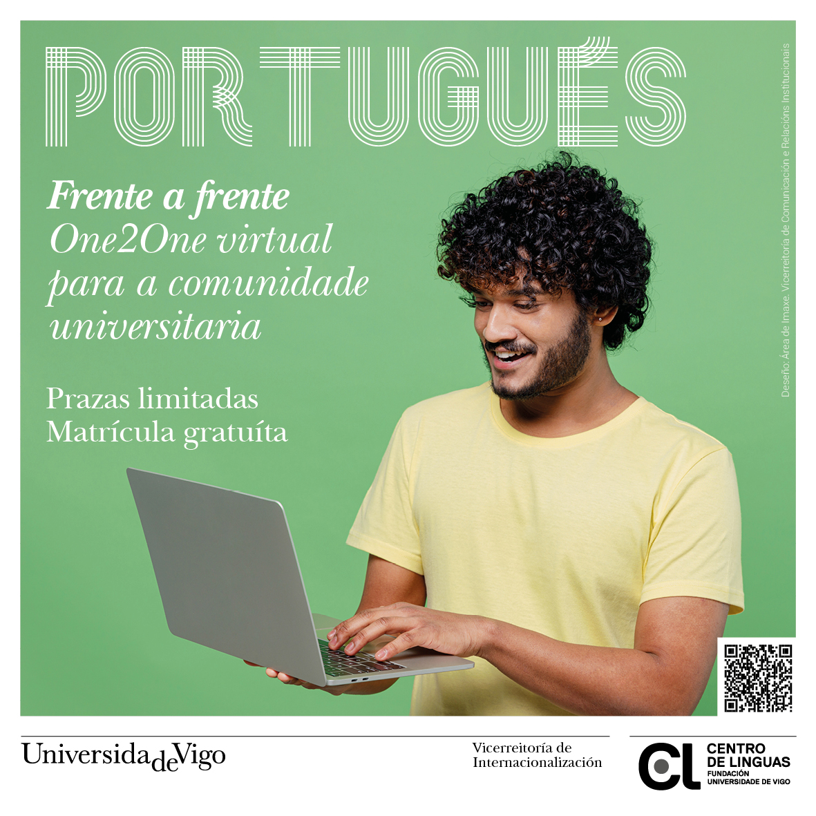 A Vicerreitoría de Internacionalización da <a href="/uvigo/">Universidade de Vigo</a> 
pon en marcha unha nova edición do programa One2One en inglés, Frente a frente en portugués e Tête-à-tête en francés para mellorar a interacción oral do alumnado, PDI e PTXAS.  

➡️ acortar.link/Y6Jt2w 

#duvi #uvigo
