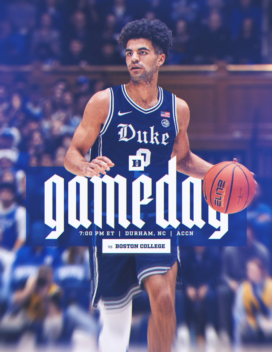 Gameday in Cameron‼️🏰

🆚 BC
⏰ 7 ET
📺 ACCN