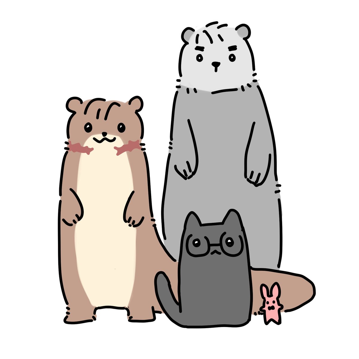 최수달 류해달 솔냥이 삼형제(+착친)