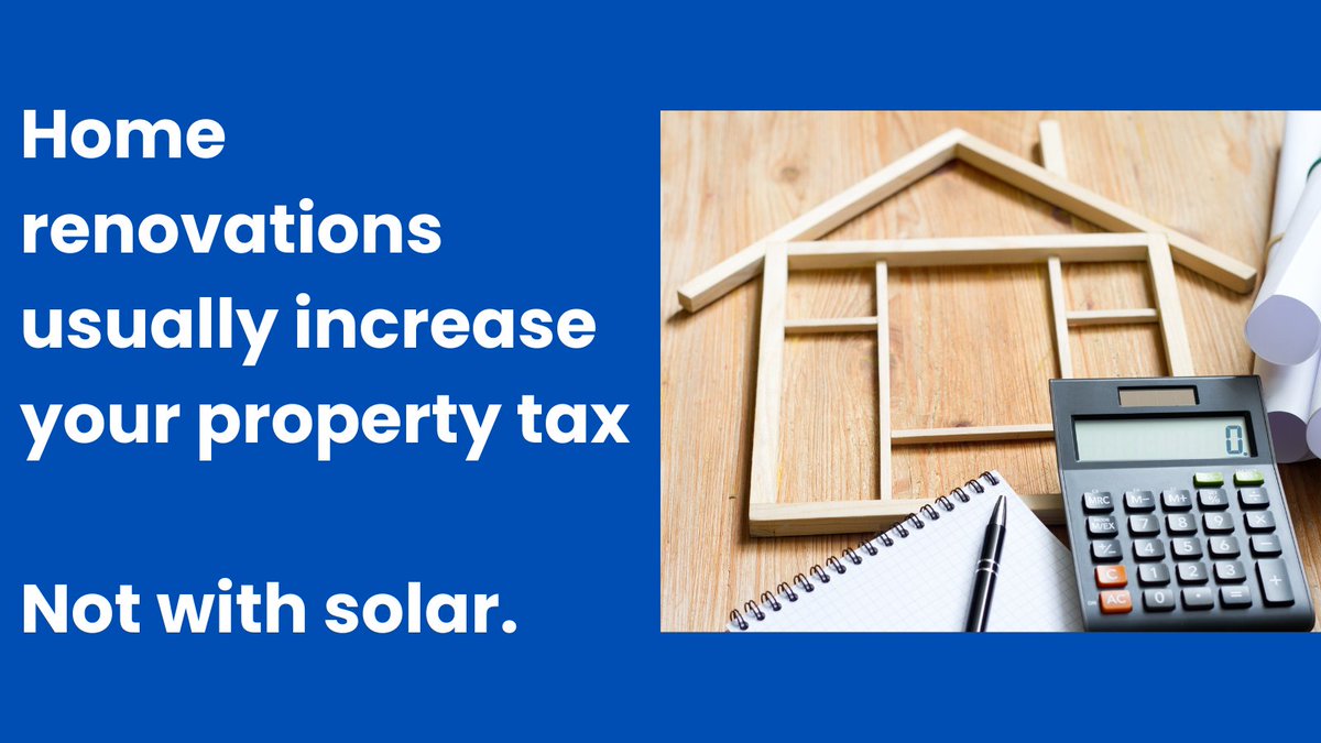 IconicEnergy's tweet photo. If you're considering home renovations this year, learn why installing solar should come first. One of the reasons is that the project is exempt from property tax increases. Check out this article for other great advantages- 
https://t.co/oW6PyZOJGf https://t.co/dt4YYy0OSY