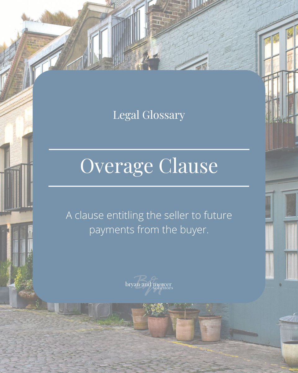 An overage clause allows a seller to receive a future payment if a property increases in value after sale, often following planning permission or development. Legal advice is essential to understand the impact.

#StAlbansSolicitors #StAlbansProperty #ConveyancingUK #HomeBuyingUK
