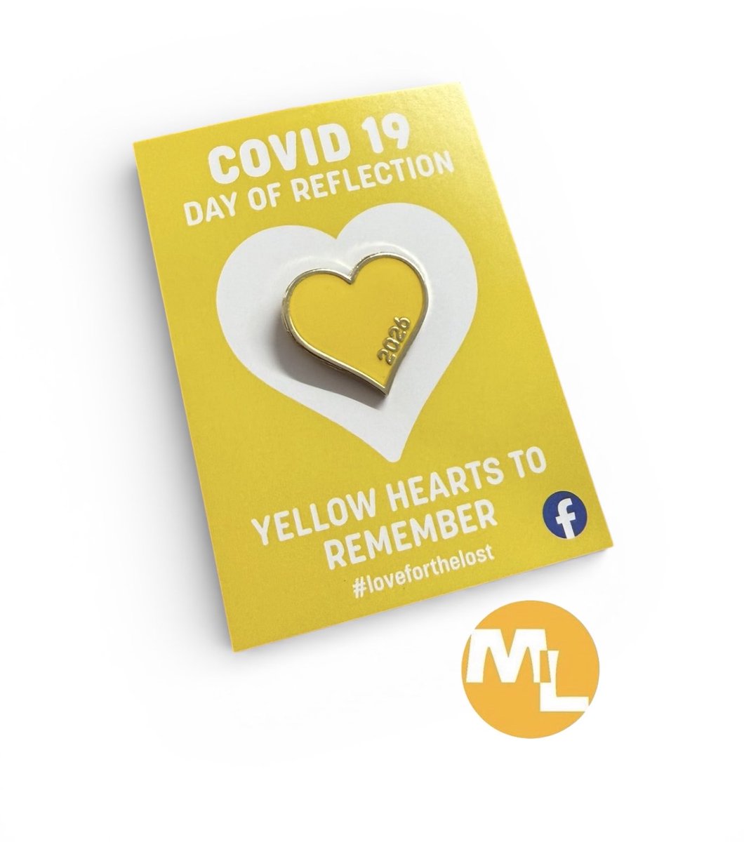We made for our client, process soft enamel/overprint with backing card. 
<a href="/mlbadges/">ML Badges & More Ltd</a> @yellowheartstoremember #loveforthelost #enamelpin #custompins #yellowheart #covid19dayofreflection