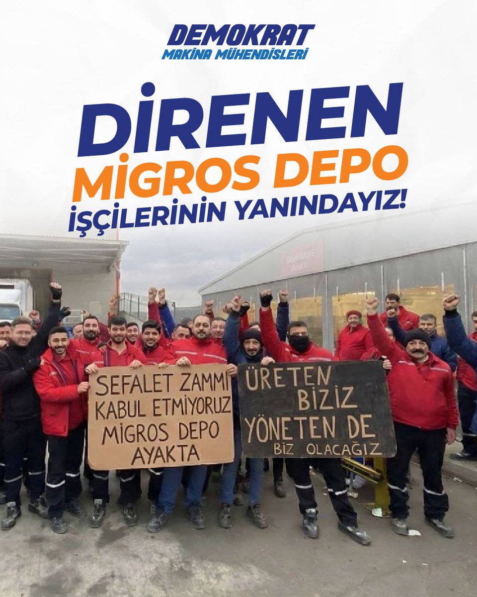 Sefalet zammını kabul etmeyen, hakları için direnen Migros depo işçilerinin yanındayız!

Üreten biziz, yöneten de biz olacağız!