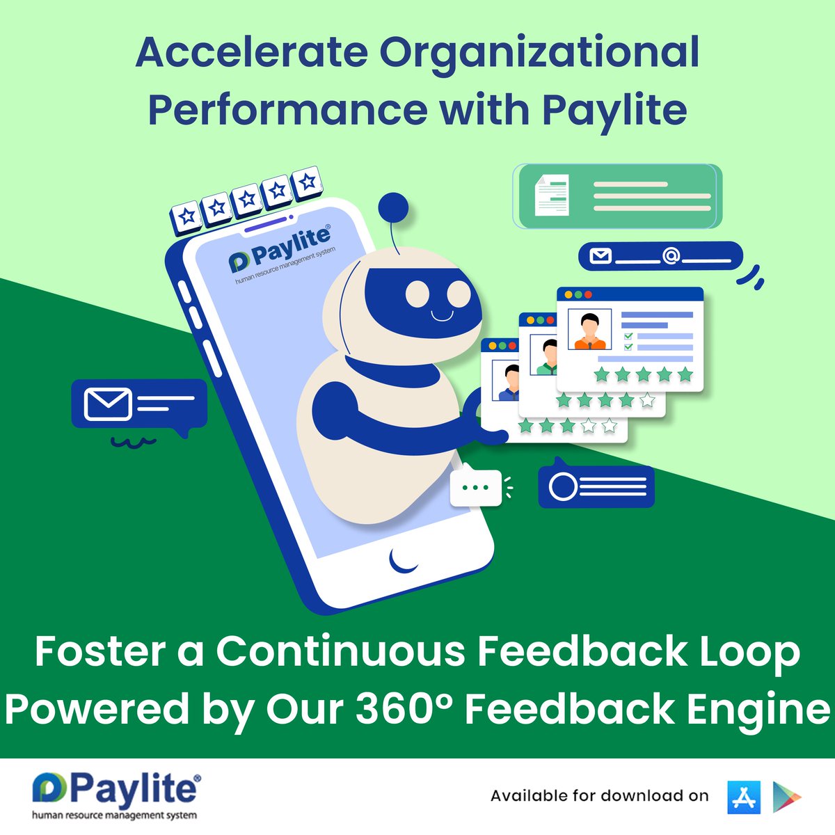 Paylite's tweet image. @Paylite’s #talentmanagement module leverages a multi-directional feedback architecture that captures peer, manager, and self evaluations across competencies and outcomes.
Book a demo: paylitehr.com/request-demo.h…
#continuousfeedback #employeeengagement #HRTech #PerformanceManagement