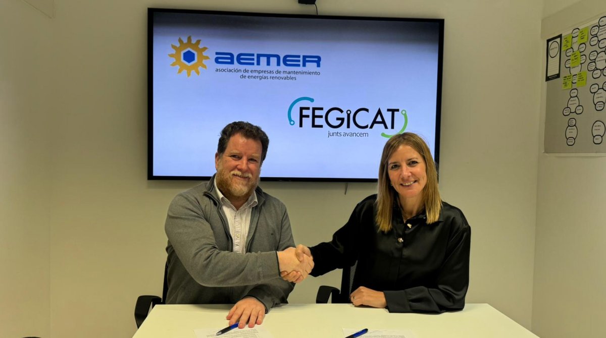 <a href="/Fegicat/">FEGiCAT</a> y <a href="/AEMER_org/">AEMER</a> firman un acuerdo de colaboración para reforzar el papel del mantenimiento como eje clave de la transición energética y la competitividad industrial
#asociaciones #FEGICAT #AEMER #acuerdo 

🔴 Lee la noticia completa aquí:
proinstalaciones.com/actualidad/not…