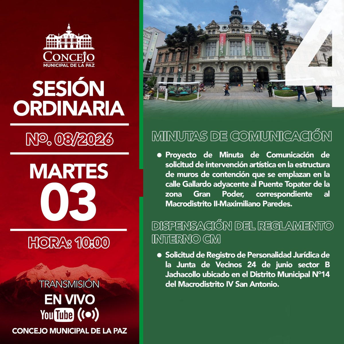 Concejo Municipal de La Paz tweet media