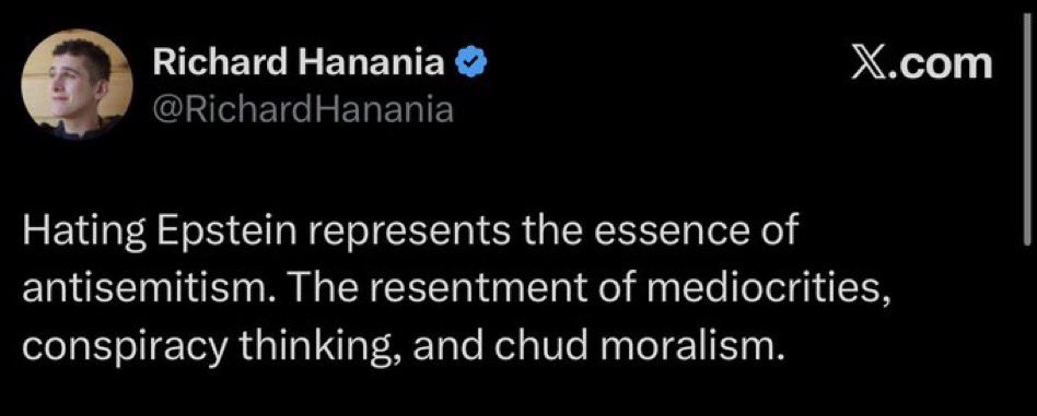 Hating Epstein is antisemitism, lads 🤓
