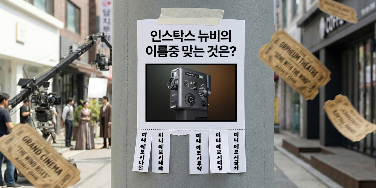 🚨 임탁수 속보  📢
내일 공개될 인스탁스 NEW 카메라... 살짝 스포!! 😎✨
근데...어라라...? 뉴비의 이름이 뭐더라...?!! 💦
제발 누가 보기 전에 여러분이 맞춰줘요... 나 급해...ㅠㅠㅠㅠㅠ

[EVENT (~2/9)]
참여 방법: 계정 팔로우+RT+뉴비찾기
경품: 인스탁스 미니 필름 20매 (3명)