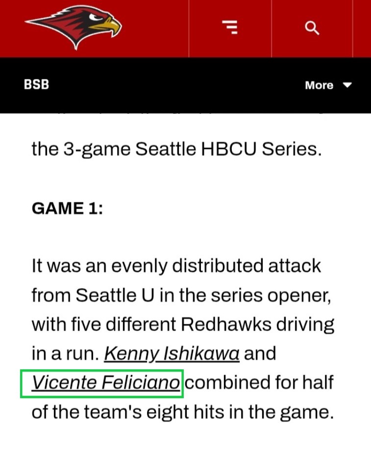 ALEXiWeNext's tweet photo. HEY MLB ARE YOU HIRING?โพMY OLDER SON VICENTE'S 2025 SEATTLE U BASEBALLย TEAM CONTRIBUTIONS (VICENTE TRANSFERED TO MIAMI IN 2026)
#BaseBall #MLBB #Stats #BASEBALLSCOUTS https://t.co/lJRxClZhEA