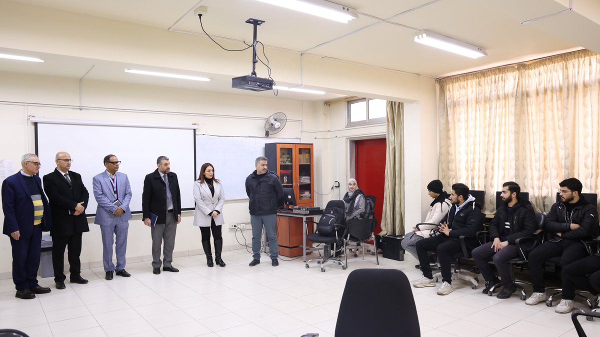 DUA_UNRWASyria's tweet photo. Honored to welcome Deputy Minister for Student Affairs Mr. Abdul‑Hamid Al‑Khalid to @UNRWA Damascus Training Centre, where he saw firsthand our applied training methods aligned with labour market needs & admired the quality of our work & efforts in support of students. #UNRWAwork https://t.co/YnGHnllrUe