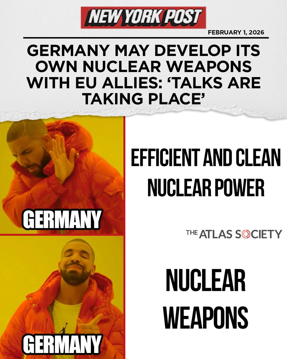 TheAtlasSociety's tweet photo. Too dangerous for electricity.
Perfect for bombs.
Make it make sense. https://t.co/Wr6sHserxF