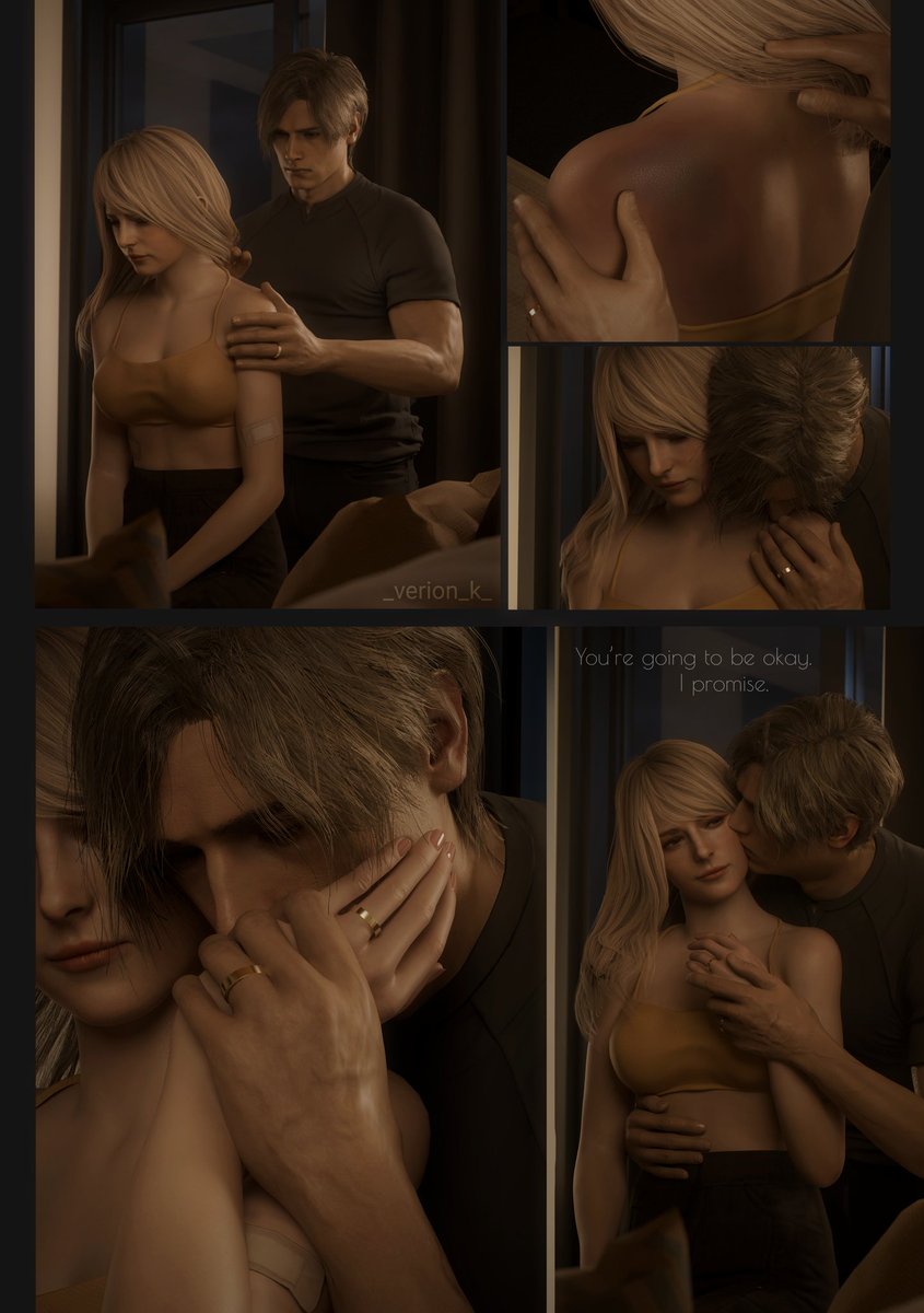 Act like the wedding rings aren't the first thing you see
(It's too shiny 😅)

#LeonKennedy #AshleyGraham #3dart #REBHFun #ResidentEvil #leshley #eagleone