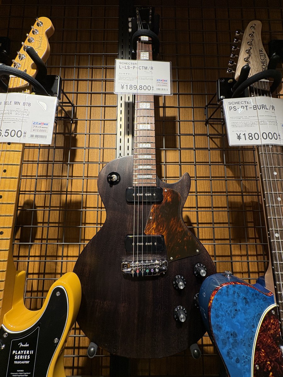 商品情報🎸】#エレキギター SCHECTER L-LS-P-CTM/R ￥189,800(税込