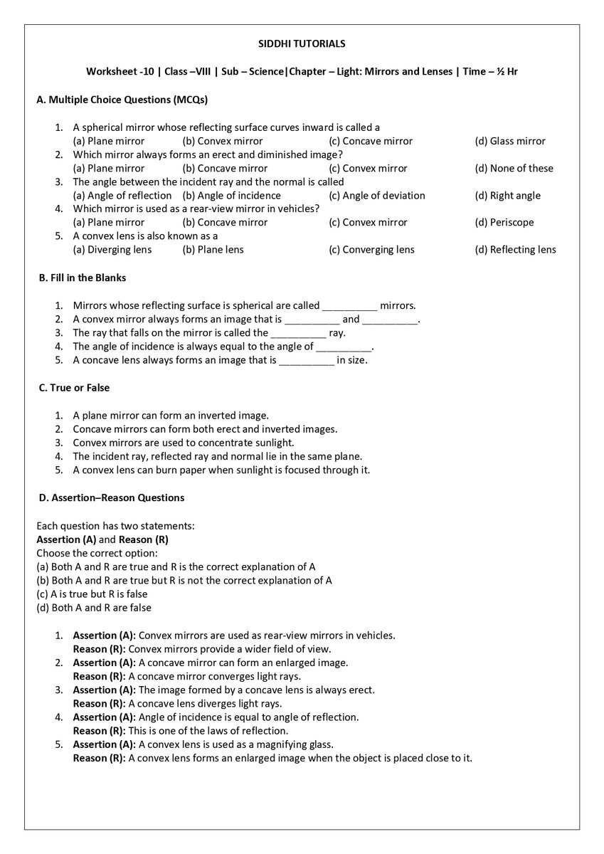 siddhi_tutorial's tweet image. 📘 Class VIII – CBSE | Science (Curiosity)
 Chapter 10: Light – Mirrors and Lenses
Learn with clear concepts &amp;amp; simple explanations.

📍 Address: Kalinga Vihar, Bhubaneswar
📞 Contact: 9861902023
👉 Join Siddhi Tutorials today and make Science easy &amp;amp; scoring!
#SiddhiTutorials