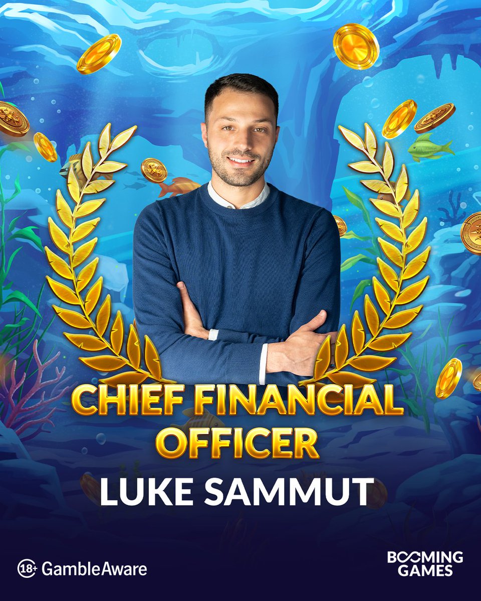 BoomingGames's tweet photo. Big congratulations to Luke Sammut, promoted to Chief Financial Officer at Booming Games 🎉

A well-deserved recognition of his leadership and impact - excited for what’s ahead!

#BoomingGames #Leadership #TeamBG https://t.co/5j5lZFVZeA