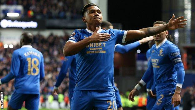 GF6Loyal's tweet image. El Bufalo! Ridiculous and sublime all at the same time. The knee slide and point, pure trademark. The face of Rangers Thursdays. Loved, adored, never ignored. A character degraded by a media desperate to kill  publicity for a man who used his fame to help others back home 💙🇨🇴