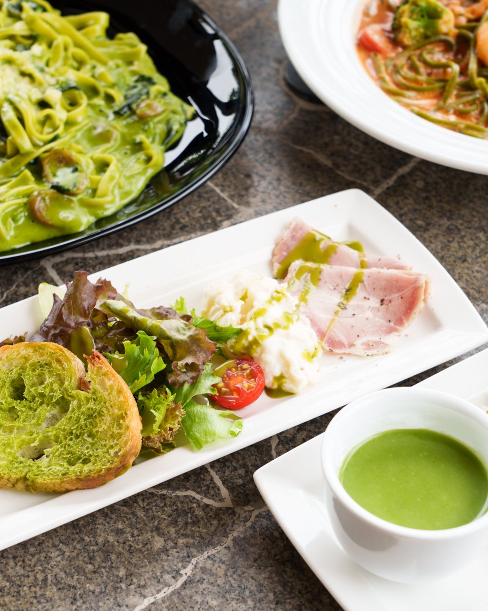 二人で楽しむ♪ペアランチ】 千代田本店限定✨ 人気の抹茶パスタ、前菜