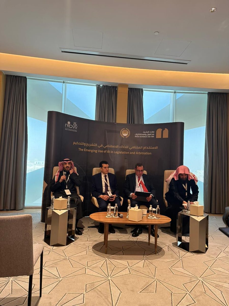 qistascom's tweet photo. We’re pleased to share that Qistas is participating in Riyadh Disputes Week which brings together leaders from the legal, arbitration and experts community.

Yesterday, our CEO Nisreen Haram joined a distinguished panel in the session “The Emerging Use of AI in Legislation and Arbitration.” The conversation explored how artificial intelligence is shaping the legal practice. 

Alongside our CEO, the panel included Jean-Remi De Maistre, Yahya Alomari and moderated by Abdulrahman Aljohani.  The session highlighted practical insights and emerging challenges at the intersection of AI and legal systems.  

We’re proud to contribute to this important discussion and look forward to continued engagement throughout the week.

A special thanks to Majed Alrasheed Law Firm for hosting this insightful session and to the organizers of Riyadh Disputes Week for bringing together such an impactful program.

#MiddleEastLaw #MENAlegal #LegalAI #DigitalTransformation #LegalInnovation #LawAndTechnology #FutureOfLaw #RIDW #RiyadhInternationalDisputesWeek