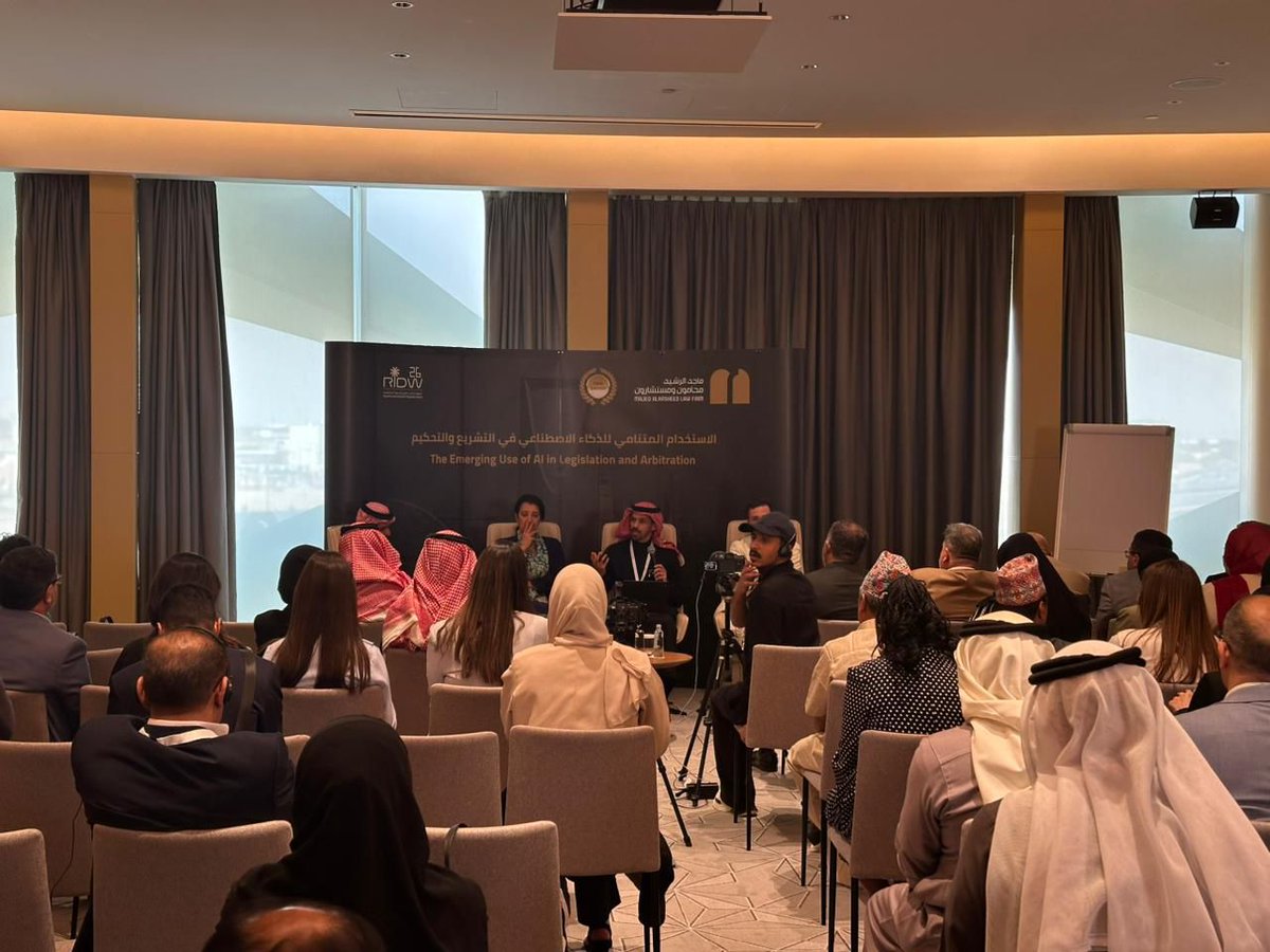 qistascom's tweet photo. We’re pleased to share that Qistas is participating in Riyadh Disputes Week which brings together leaders from the legal, arbitration and experts community.

Yesterday, our CEO Nisreen Haram joined a distinguished panel in the session “The Emerging Use of AI in Legislation and Arbitration.” The conversation explored how artificial intelligence is shaping the legal practice. 

Alongside our CEO, the panel included Jean-Remi De Maistre, Yahya Alomari and moderated by Abdulrahman Aljohani.  The session highlighted practical insights and emerging challenges at the intersection of AI and legal systems.  

We’re proud to contribute to this important discussion and look forward to continued engagement throughout the week.

A special thanks to Majed Alrasheed Law Firm for hosting this insightful session and to the organizers of Riyadh Disputes Week for bringing together such an impactful program.

#MiddleEastLaw #MENAlegal #LegalAI #DigitalTransformation #LegalInnovation #LawAndTechnology #FutureOfLaw #RIDW #RiyadhInternationalDisputesWeek