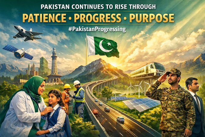 irz__a's tweet photo. #PakistanProgressing
ہم رکے نہیں،
ہم جھکے نہیں۔
پاکستان آگے بڑھ رہا ہے۔ https://t.co/gxVWiAbkaP