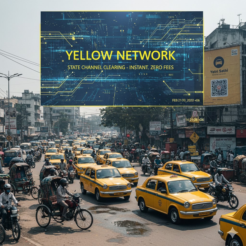 Tanimongking's tweet photo. Yellow State Channel Clearing is officially re writing the L3 playbook. Move liquidity instantly, settle off-chain, and keep your keys.

Fast. Secure. Liquid. The road to Web3 finance is finally clear. 🚕

#YellowNetwork #StateChannels #L3 #Crypto2026 #DeFi https://t.co/QAIKFOzDpU